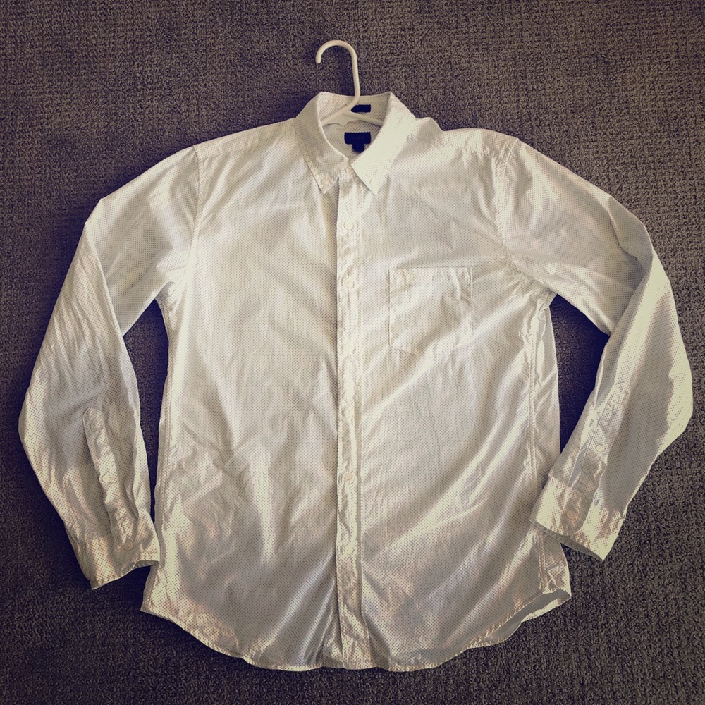 Men’s JCrew Slim Pin Dot Shirt